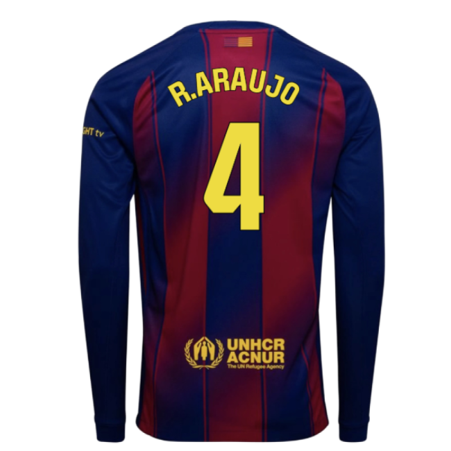 Barcelona 2024-25 Home Fan Version For Adults (R.Araujo Game Day Jersey