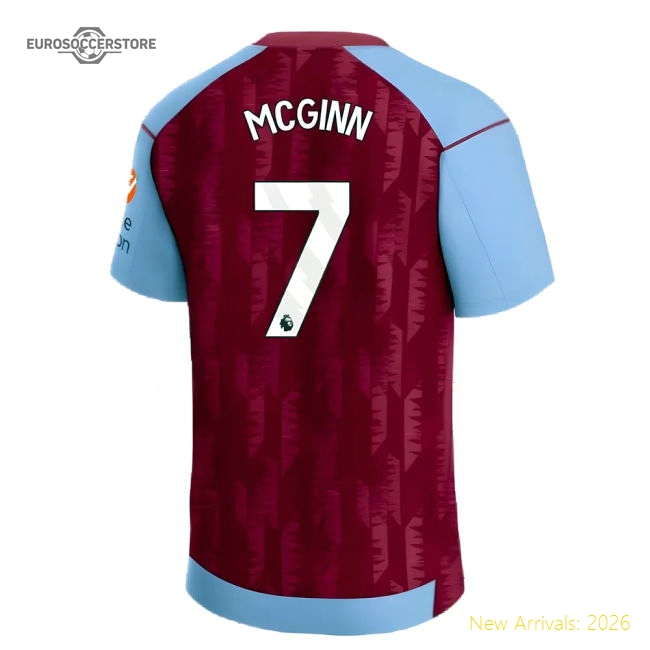 Elite 2023-2024 Premium Aston Villa Home Shirt McGinn 7