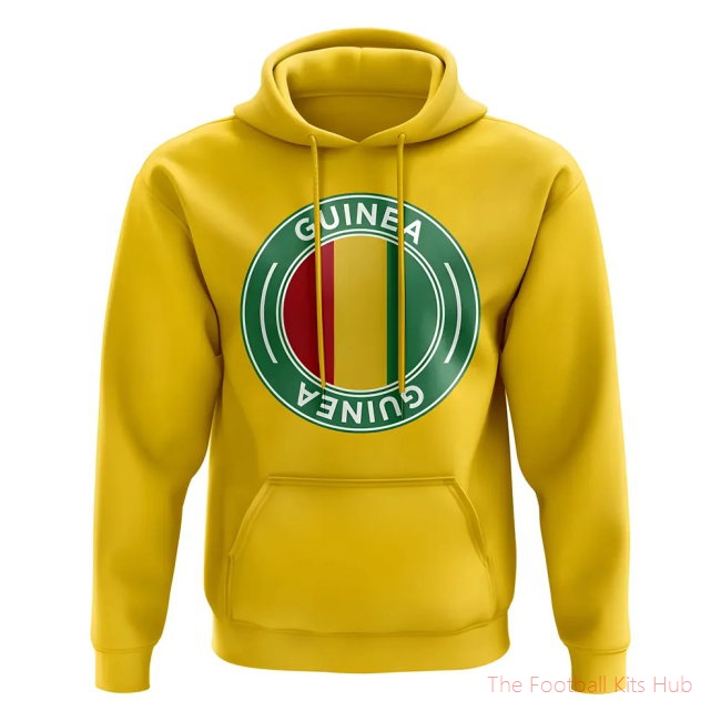 Men Guinea Football Badge Hoodie (Yellow)
