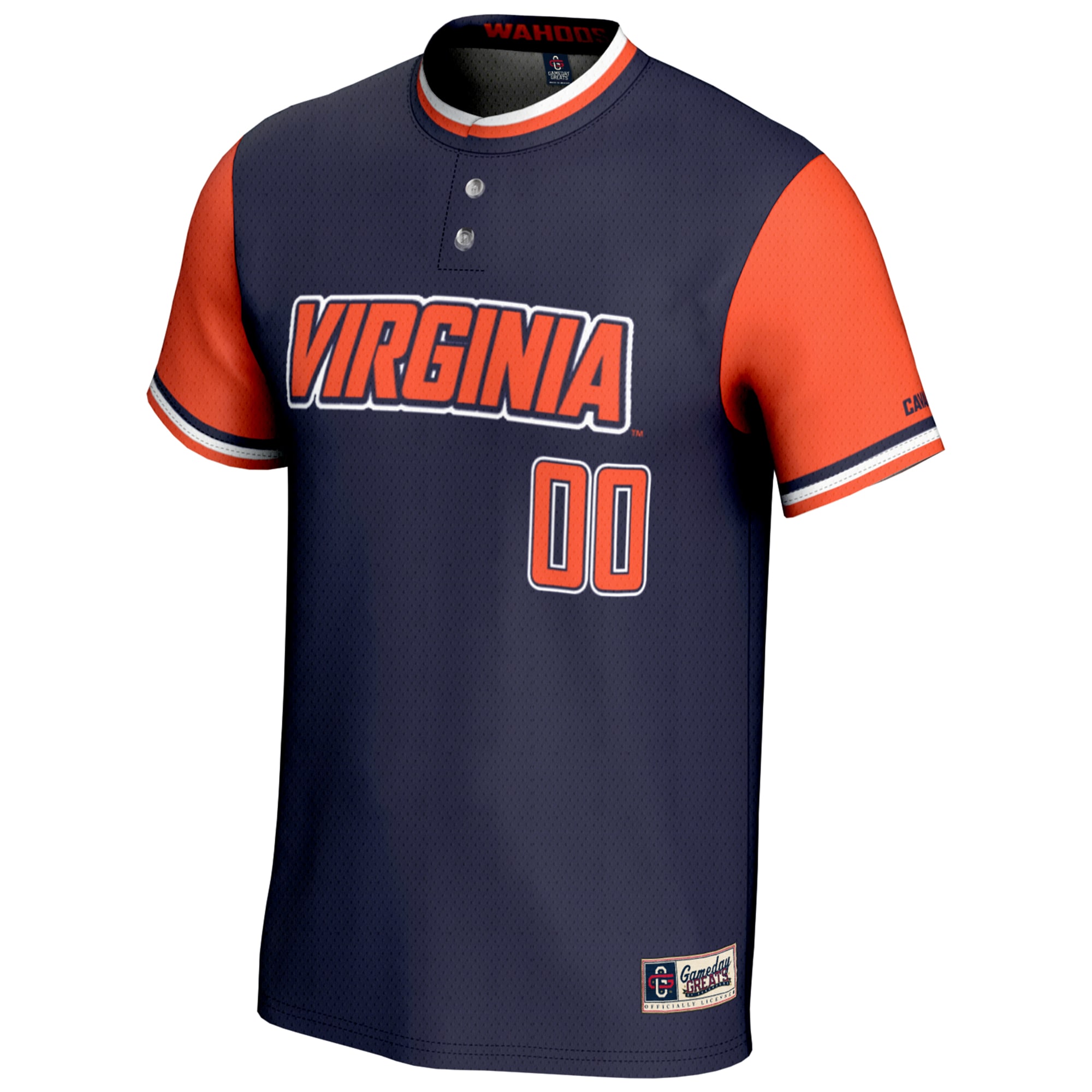 [DDG] Virginia Cavaliers GameDay Greats Youth NIL Pick-A-Player Lightweight Softball Jersey - Navy