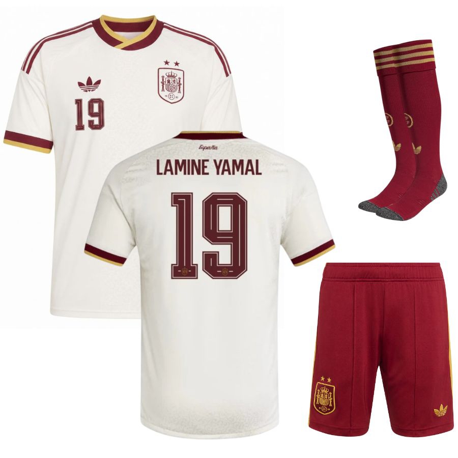 [JED] Spain 2026/2027 Away Kit for Children - Lamine Yamal 2 Stars