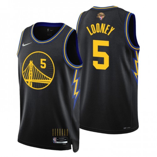 GSW Black Nike S. Warriors #5 NBA Jersey Game Day Wear NBA Fan Apparel