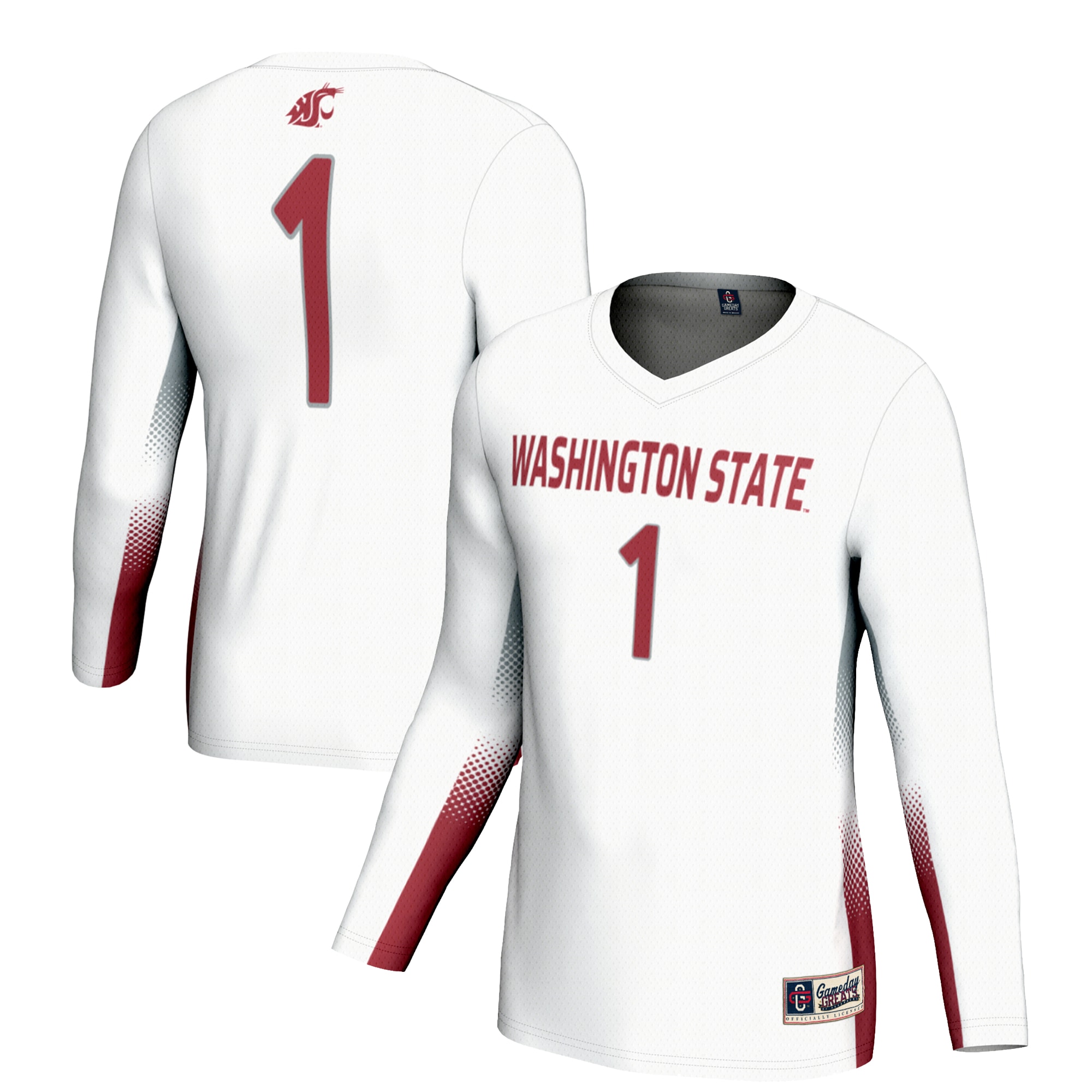 [NJP] Washington State Cougars GameDay Greats Youth Lightweight Women's Volleyball Jersey - White