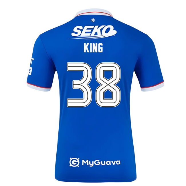 Replica 2025-2026 Rangers Home Authentic King 38 With Collector's