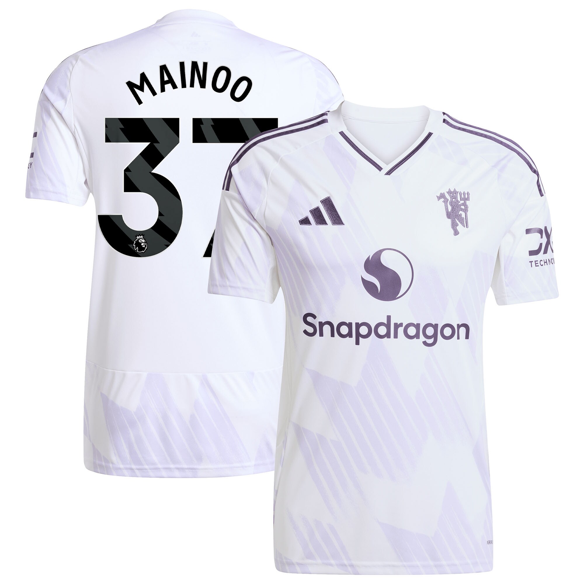 [SJH] Kobbie Mainoo Manchester United 2025/26 Away Replica Player Jersey - White