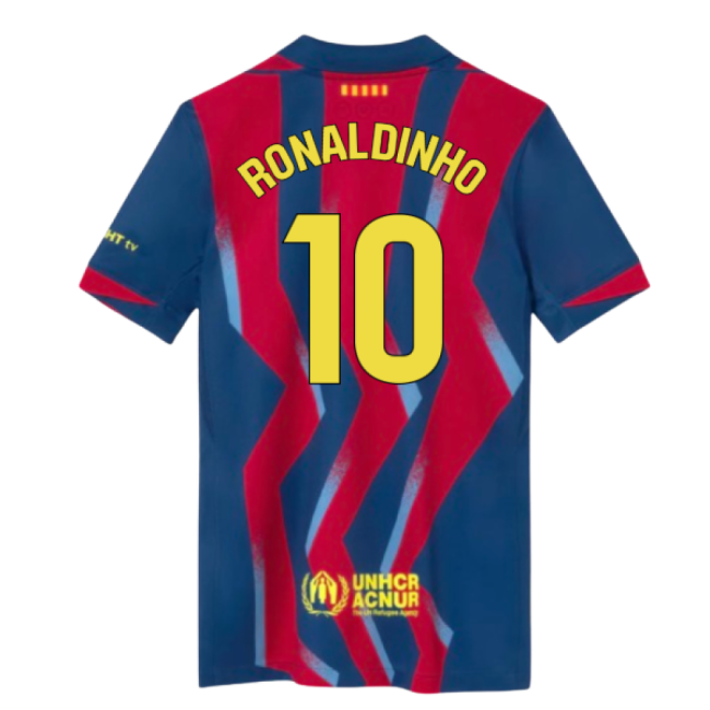 Barcelona 2024-25 Fan Version For Kids (Ronaldinho Match Day Shirt