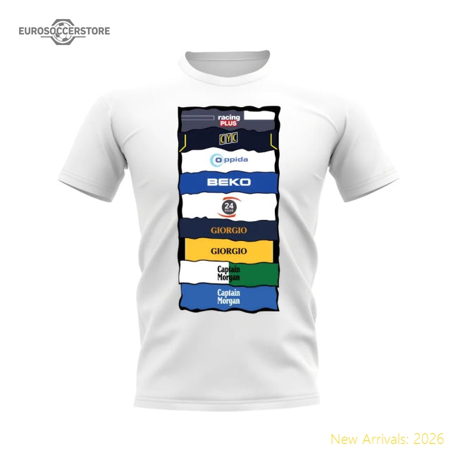 Superior Millwall Sponsor History T-shirt (white) - Budget-friendly