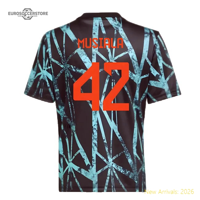 Authentic 2024-2025 Bayern Munich Pre-Match Shirt (Black) - Kids (Musiala