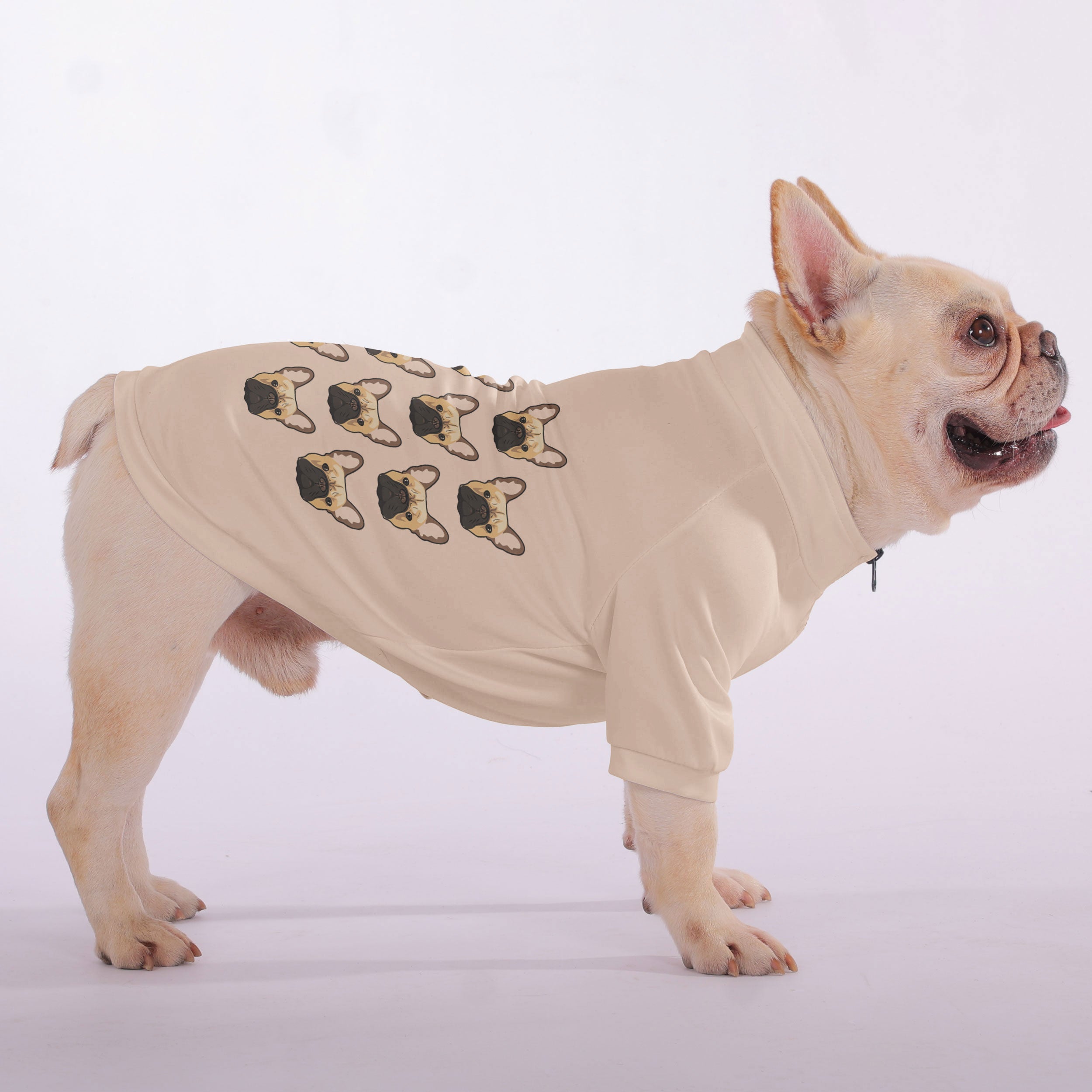 Cardi - Snuggly Zip-Up Sweatshirt for French Bulldogs