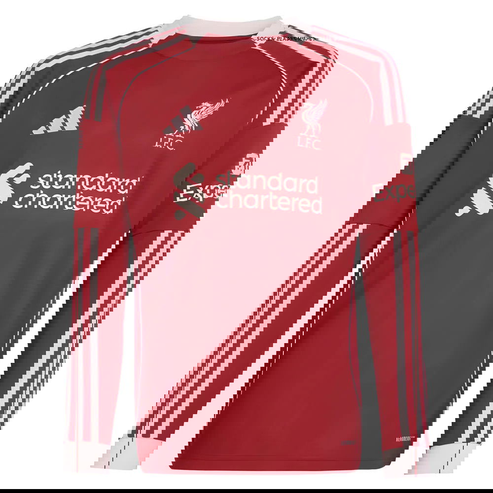 2025-2026 Liverpool Long Sleeve Home Shirt (Kids) (Isak 9)