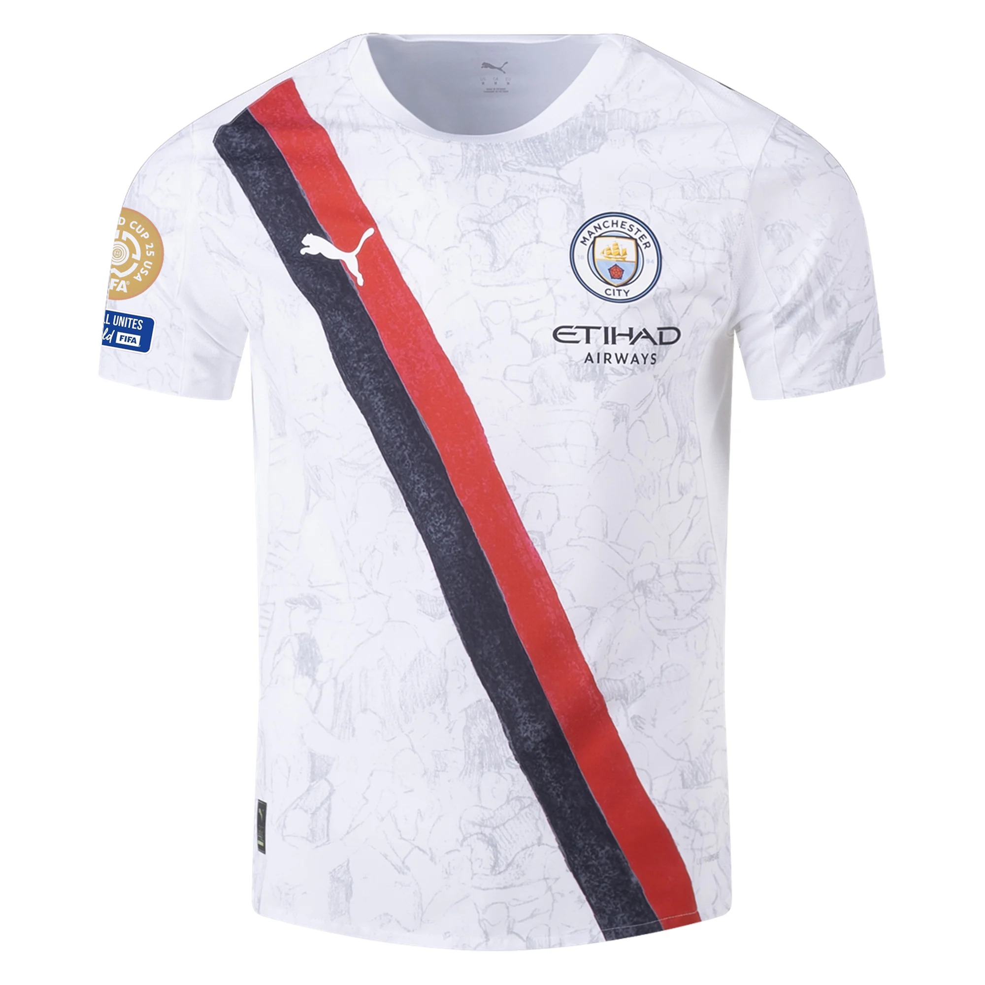 Manchester City Patches 2025-2026 UCL Home Jersey – Authentic Shirt