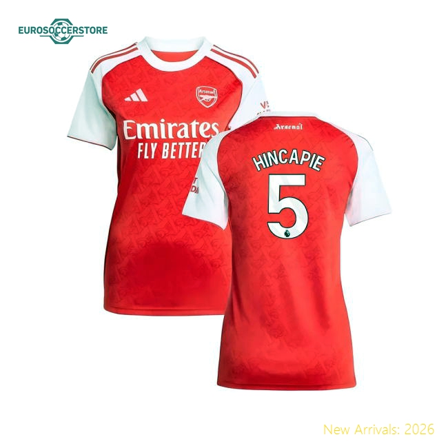 Modern Arsenal Womens Jersey Hincapie 2025-2026 Performance Fabric