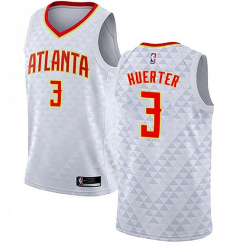 Elite ATL #3 Kevin Huerter 2024 Icon NBA Swingman Jersey White -
