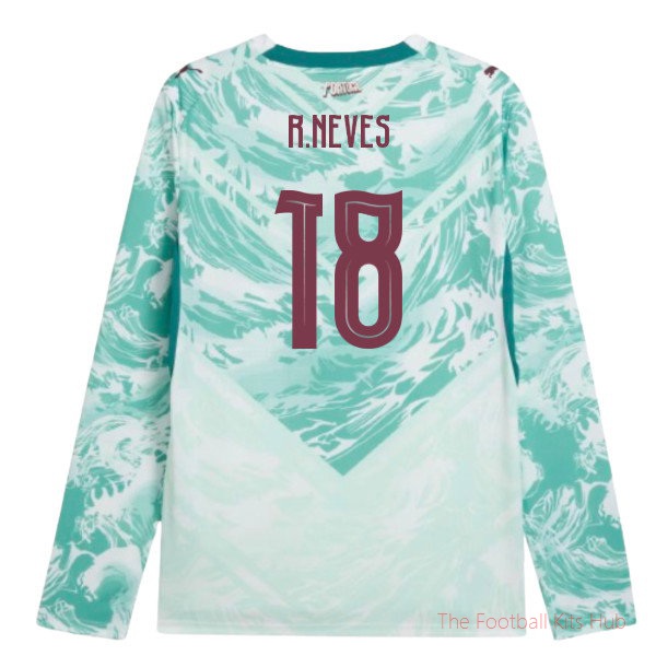 [EFS] 2026/27 Portugal Long Sleeves Away Shirt (R.Neves 18)
