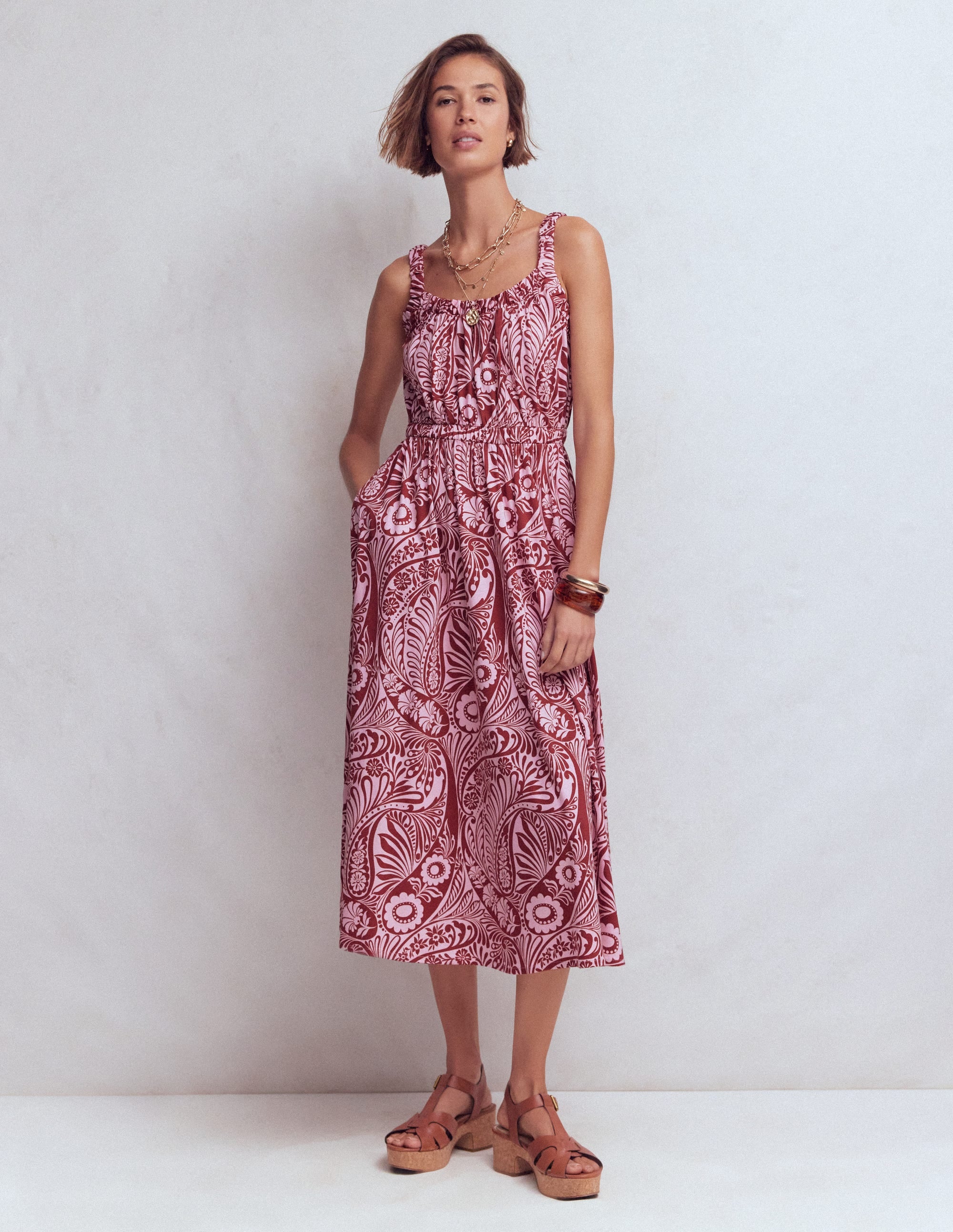 Scoop Neck Jersey Dress