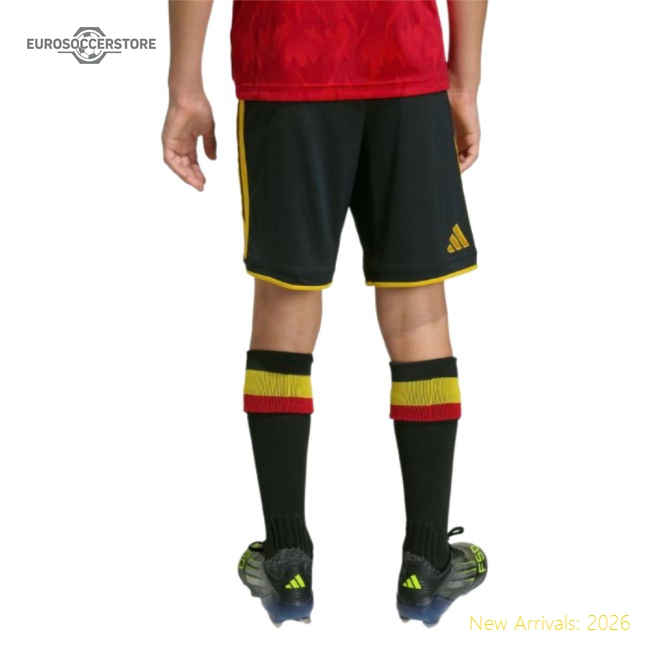 2026-2027 Belgium Home Shorts (Black) - Kids