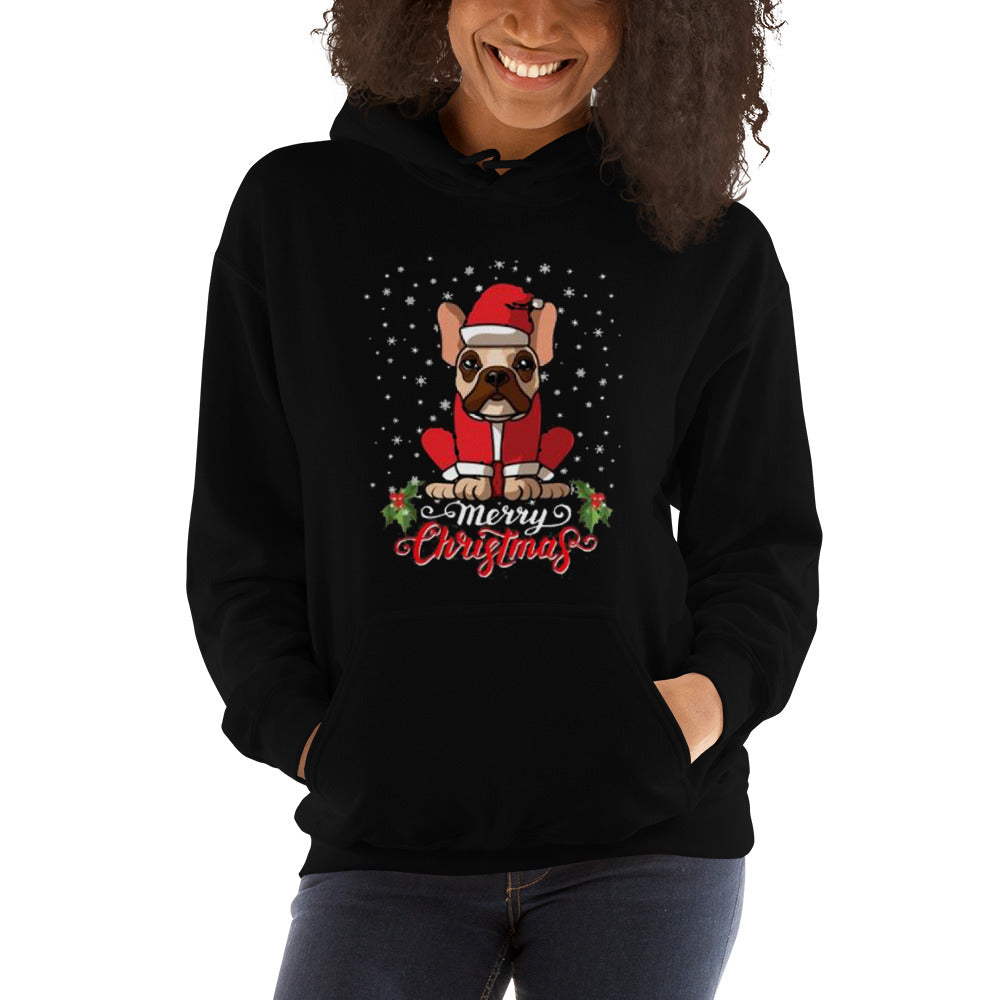 French Bulldog Merry Christmas Unisex Hoodie Cute Frenchie Essential