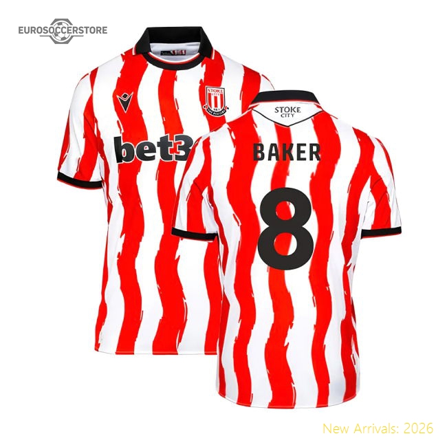 Stoke City 2025 Home Jersey Shirt Football Fan Match Day For Football Fans