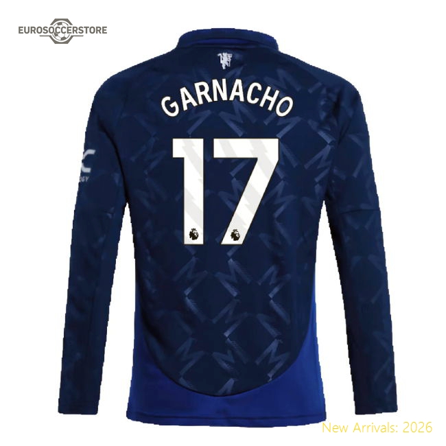 2024-2025 Man Utd Kids Safe Garnacho Jersey Aeroready Quick-dry