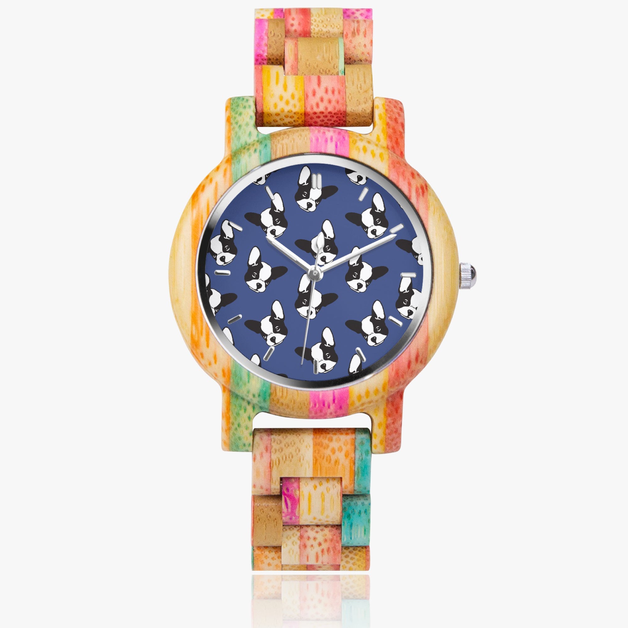 Stylish Wooden Watch For Frenchie Lovers Outdoor Use | Vet-recommended