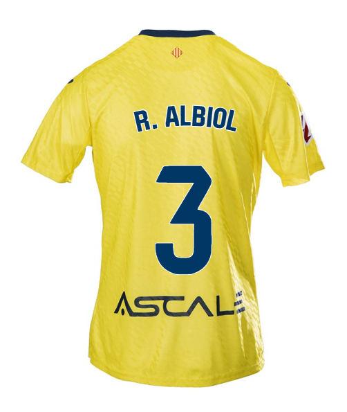 R. ALBIOL's Villarreal 25-26 Season Home Jersey with Number 3