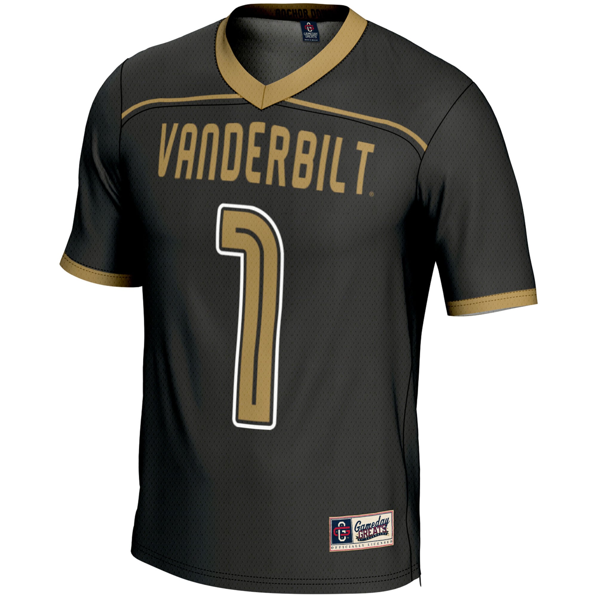 [DDG] Vanderbilt Commodores GameDay Greats Lightweight Men's Lacrosse Jersey - Black