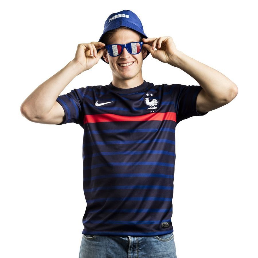 France Sunglasses Blue/pure White/red Supporter Version