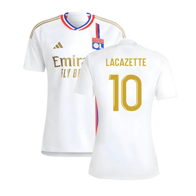 Premium 2023-2024 Lyon Home With Vintage Design - Champions League