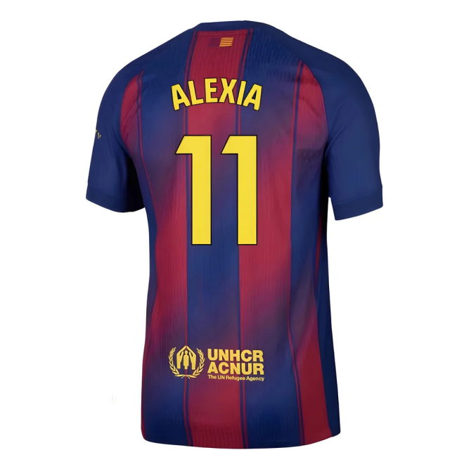 2025-2026 Barcelona Home Authentic Football Shirt (Alexia 11)