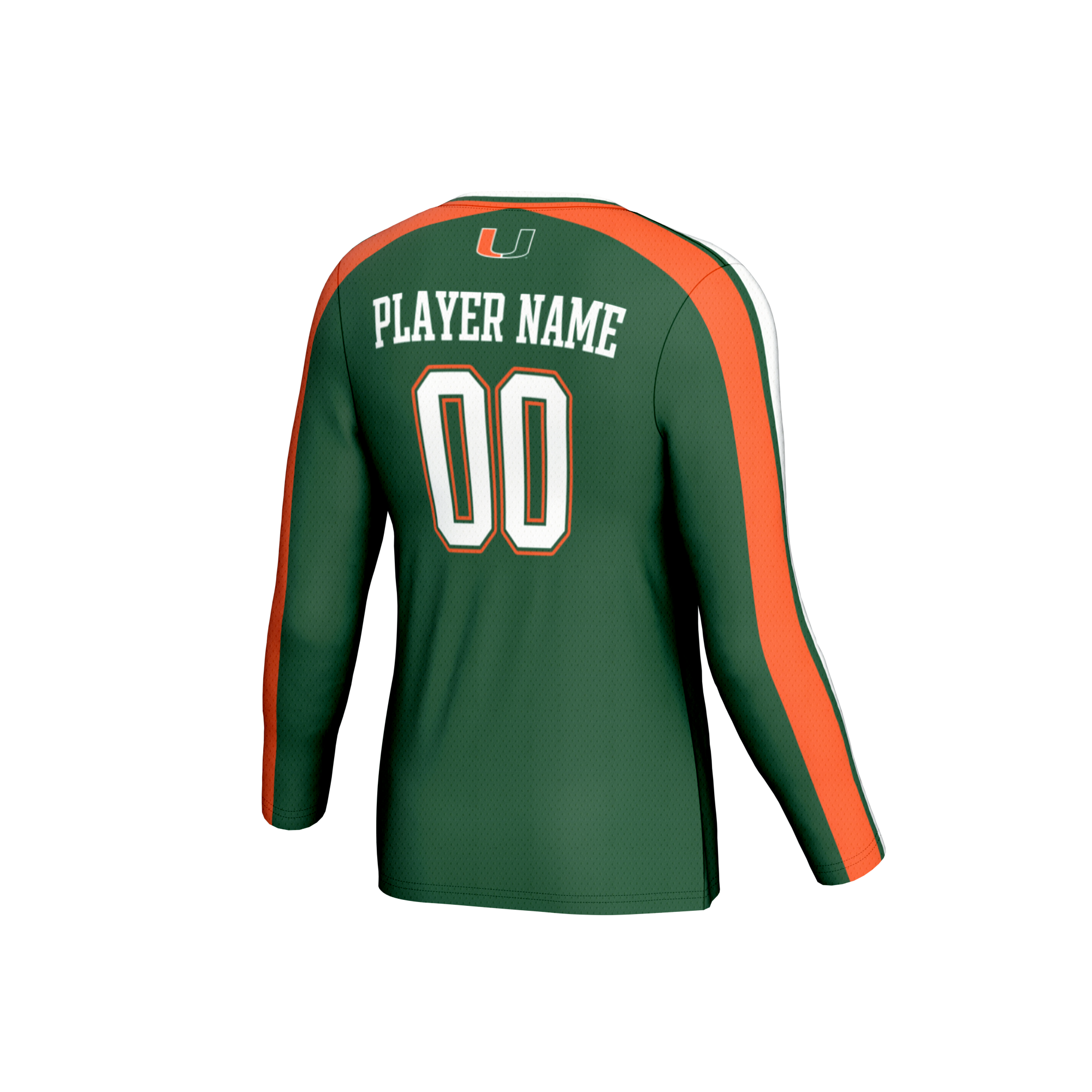 [NJP] Miami Hurricanes GameDay Greats Youth NIL Pick-A-Player Collegiate Women's Volleyball Lightweight Fashion Jersey - Green