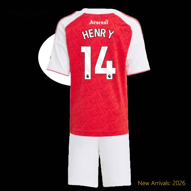 Arsenal Mini Henry Kid-approved Jersey Aeroready Machine-washable