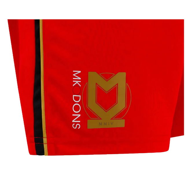2024-2025 MK Dons Away Shorts (Red) - Kids