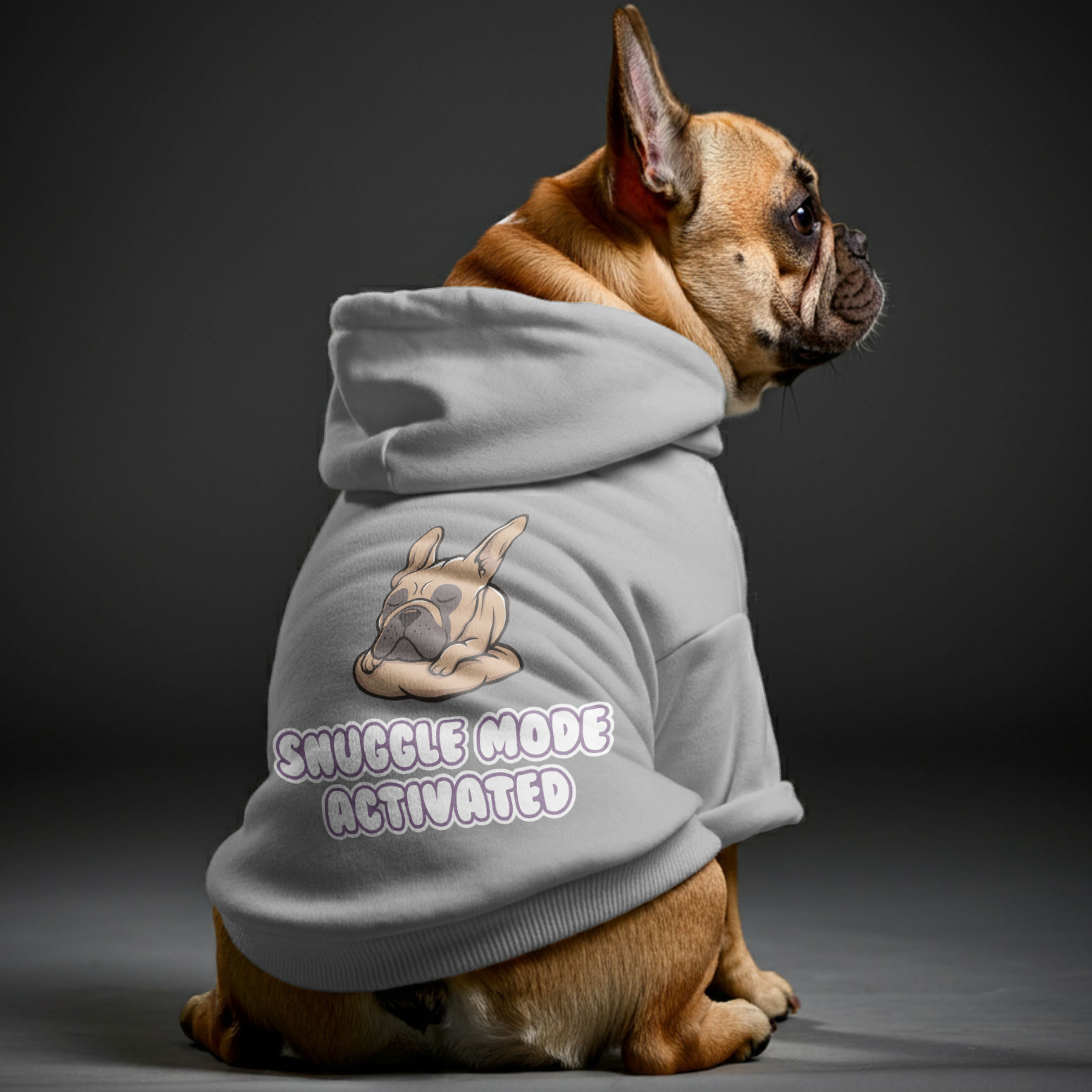 Snuggle Mode Activated - Frenchie Lover Personalized French Bulldog Hoodies With Funny Quotes – Stylish, Cozy, And Premium 100% Cotton Everyday Use