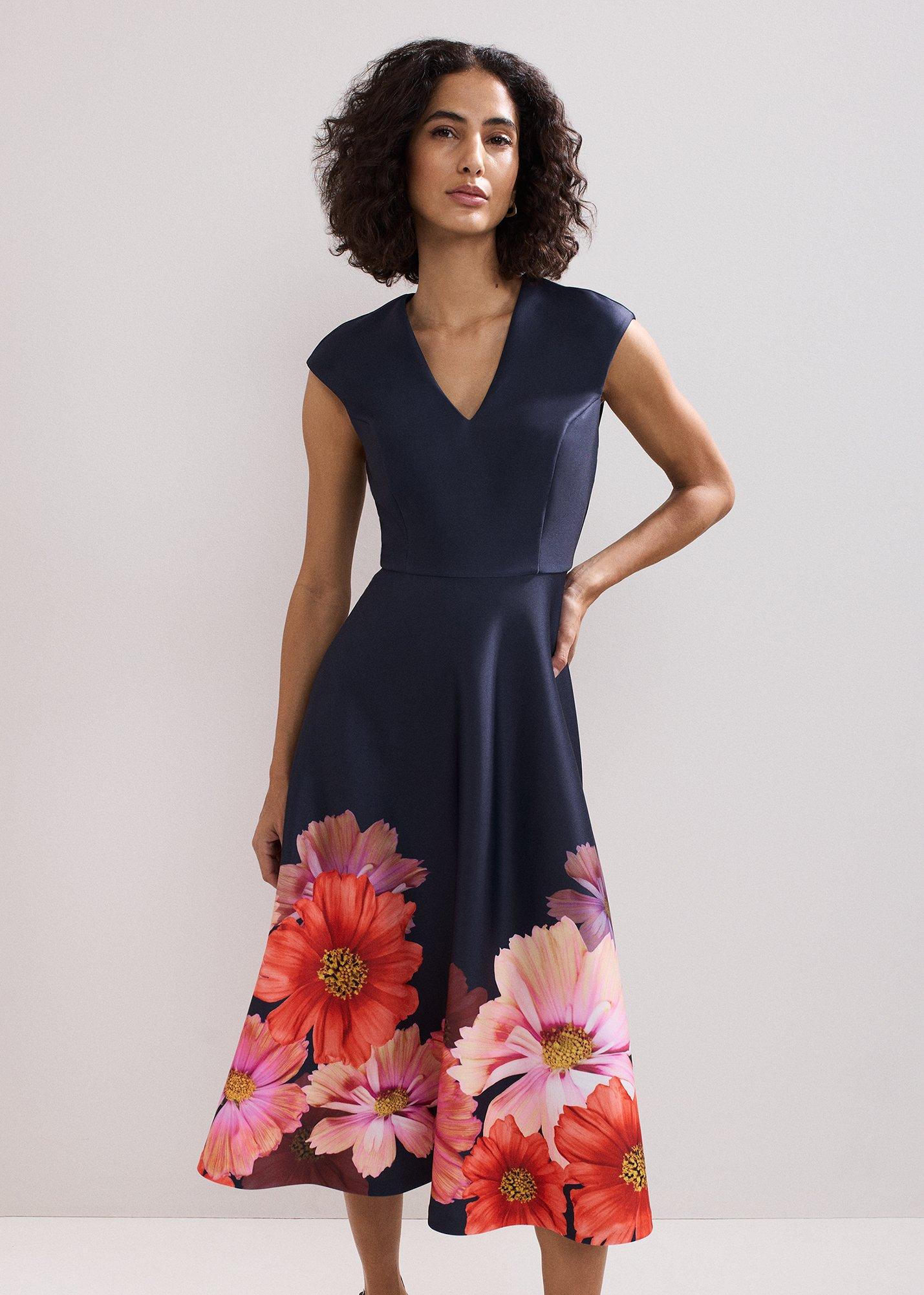 Rakhi Scuba Printed Midi Dress