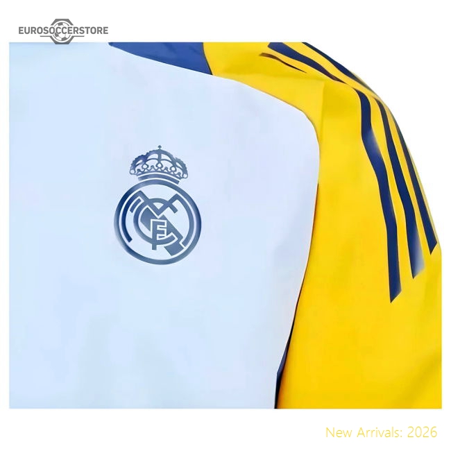 Match-Day 2024-2025 Real Madrid Allweather Jacket (Glow Blue)