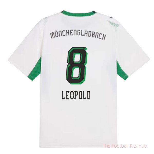 Borussia Monchengladbach 2026-2027 Home Shirt Stadium Edition Leopold #8