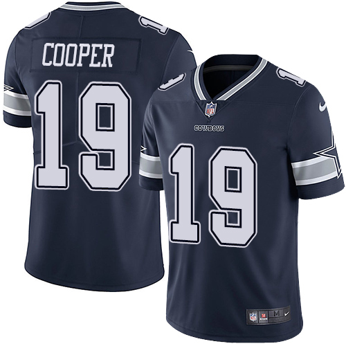 NFL Dallas Cowboys #19 Amari Cooper Navy Limited Jersey - High Quality