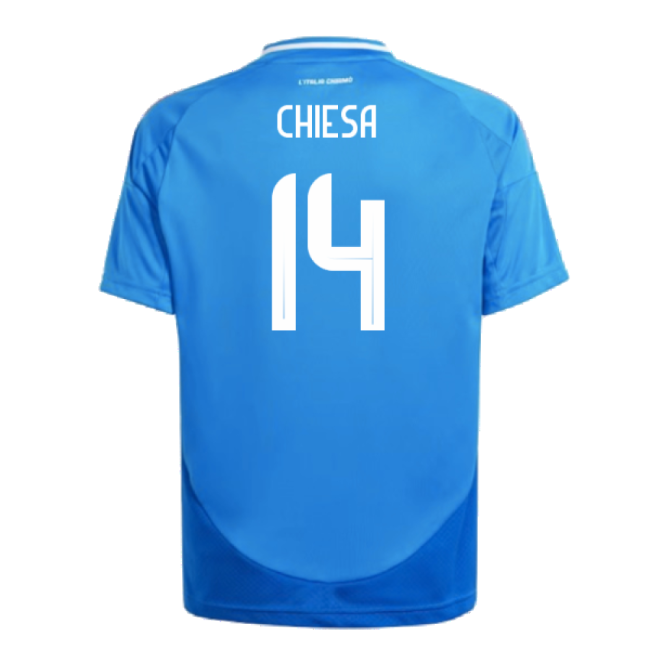 2024-2025 Italy Home Shirt (Kids) (Chiesa 14) Holland Euro