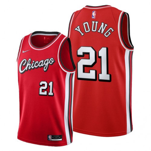 Red C. Bulls #21 NBA Jersey Premium Quality Basketball Jersey