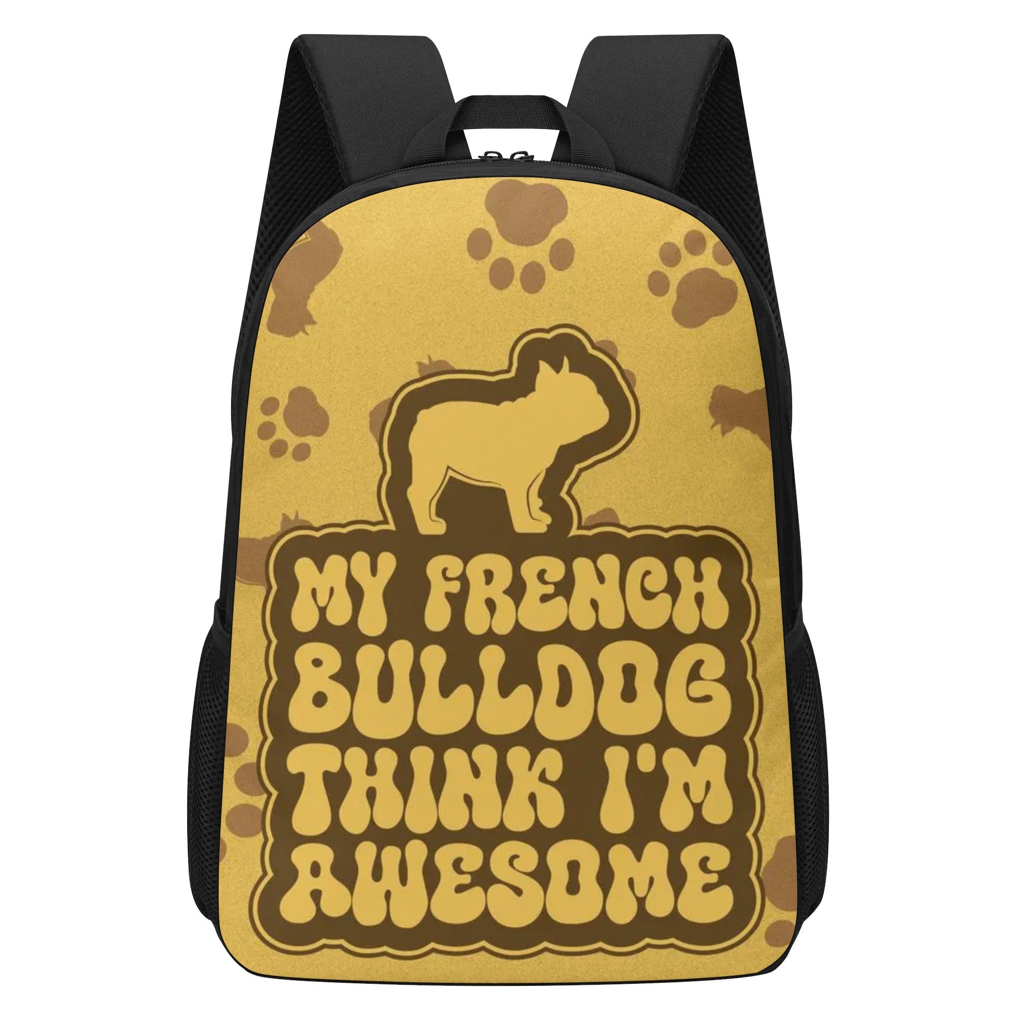 Frenchie-Fan Archie - 17 Inch Backpack for French Bulldog Lovers