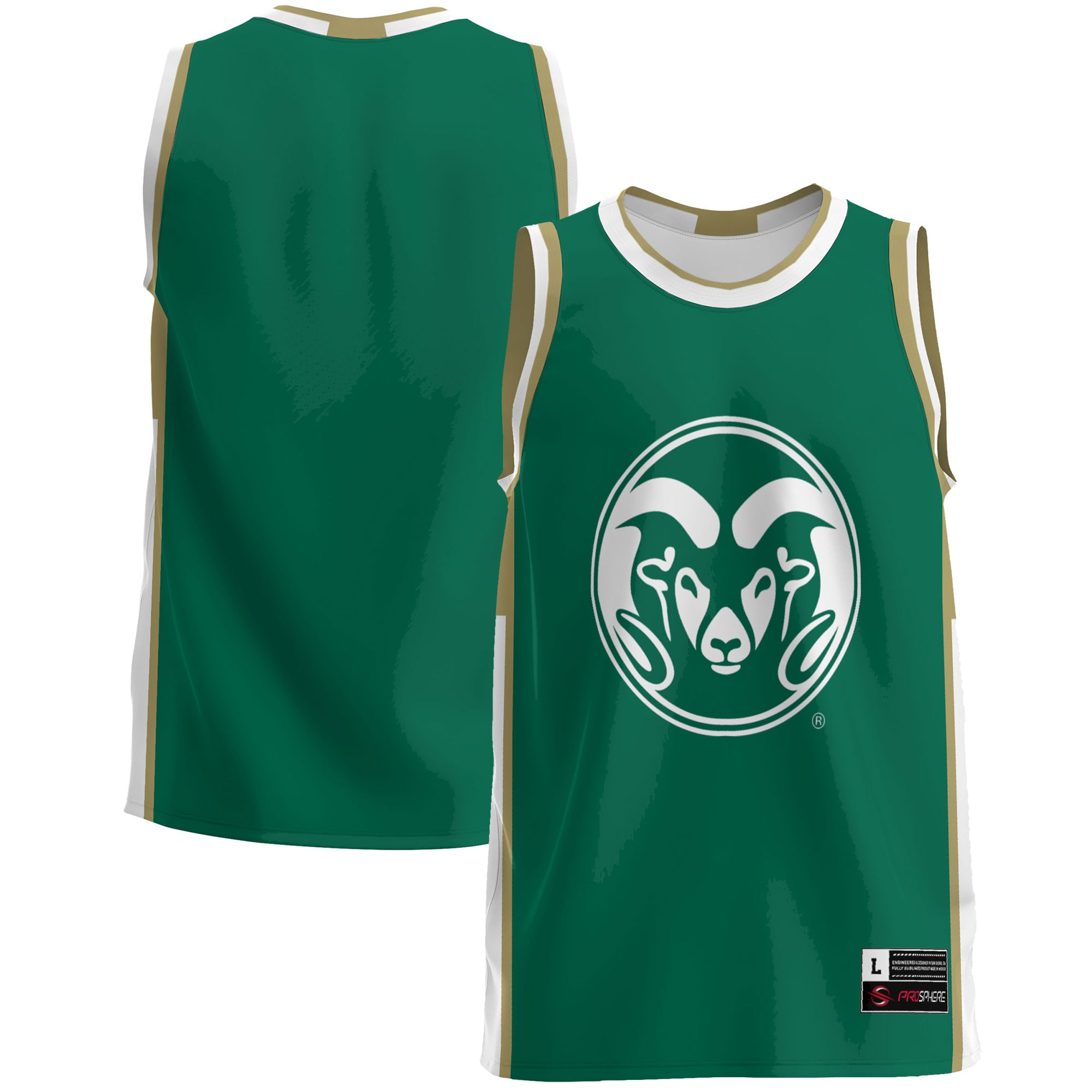 [NJP] Colorado State Rams GameDay Greats Lightweight Basketball Jersey - Green