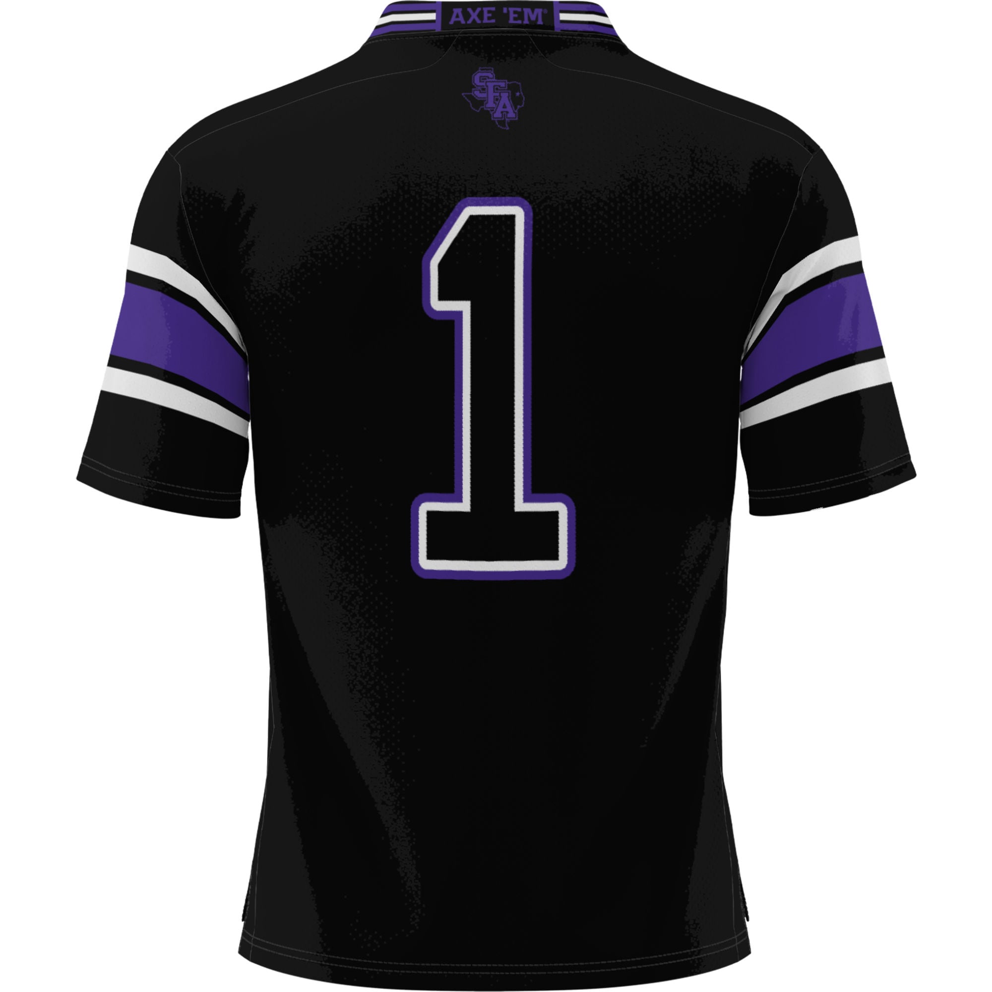 #1 Stephen F Austin Lumberjacks GameDay Greats Youth Football Jersey - Black
