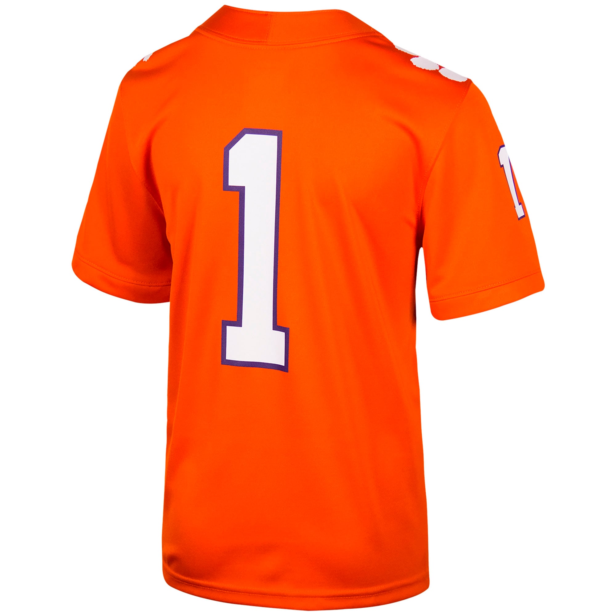 Toddler #1 Orange Clemson Tigers Football Jersey