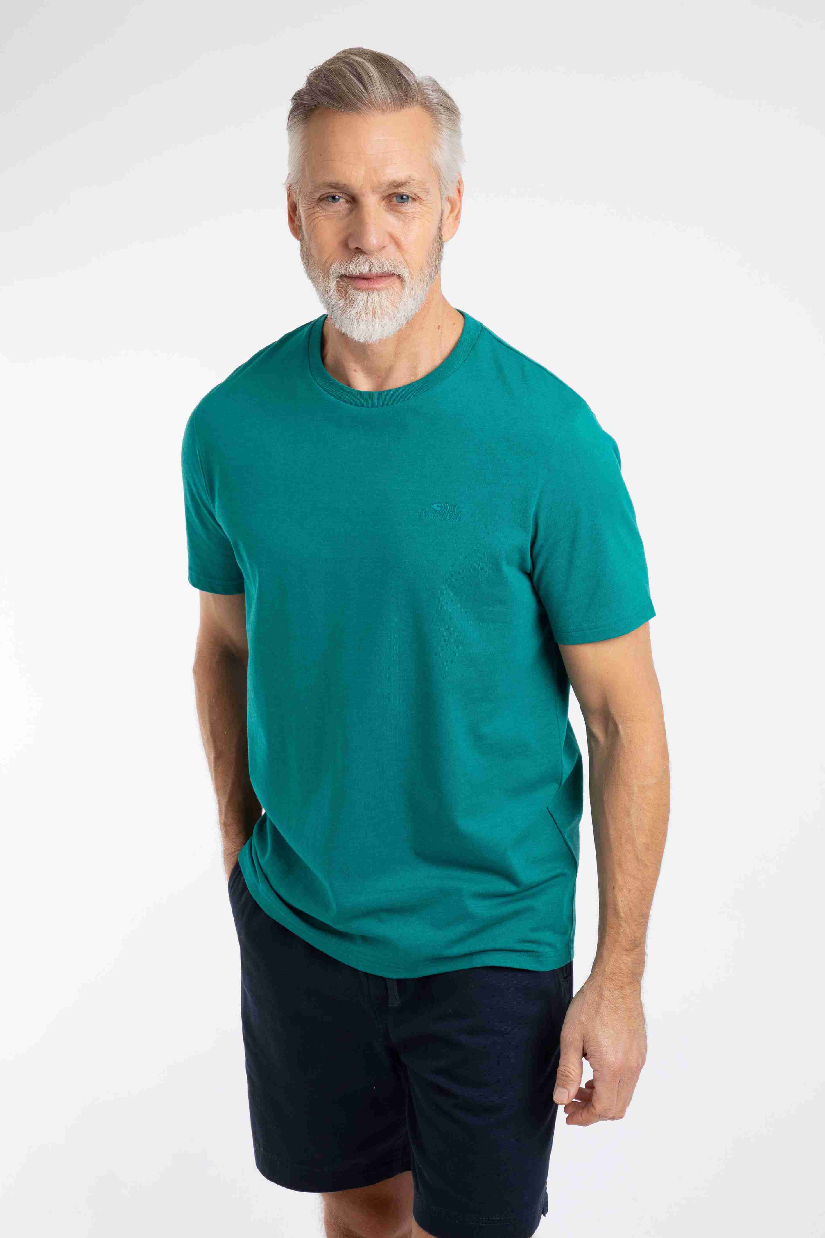 Hooked Branded T-Shirt Peacock Blue