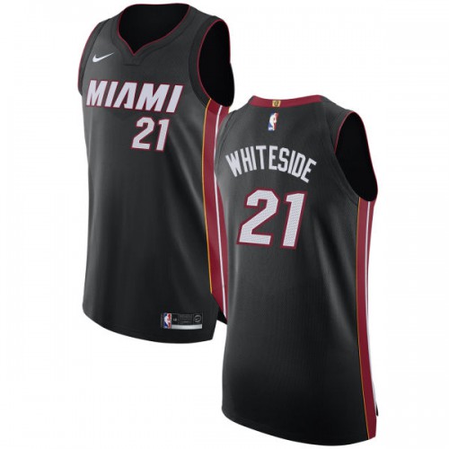 Heat Black Miami Heat #21 Nike Jersey - Discounted NBA Fan Apparel