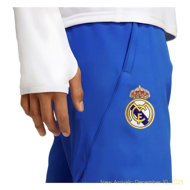 High-Quality 2025-2026 RM Real Madrid EU Training Pants (Blue)