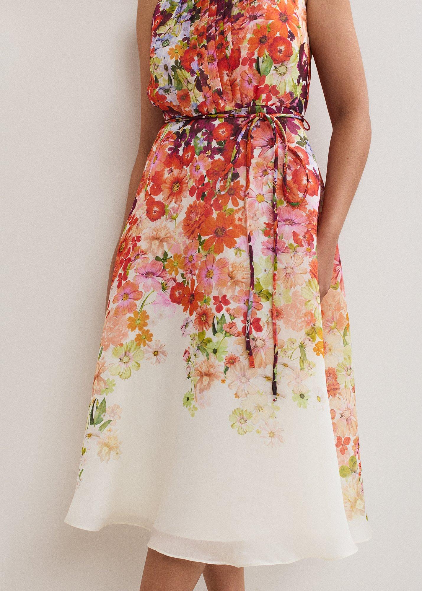 Petite Bethany Floral Print Dress