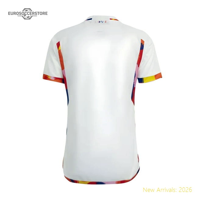 Official Belgium 2022-2023 Official Away Jersey Contemporary