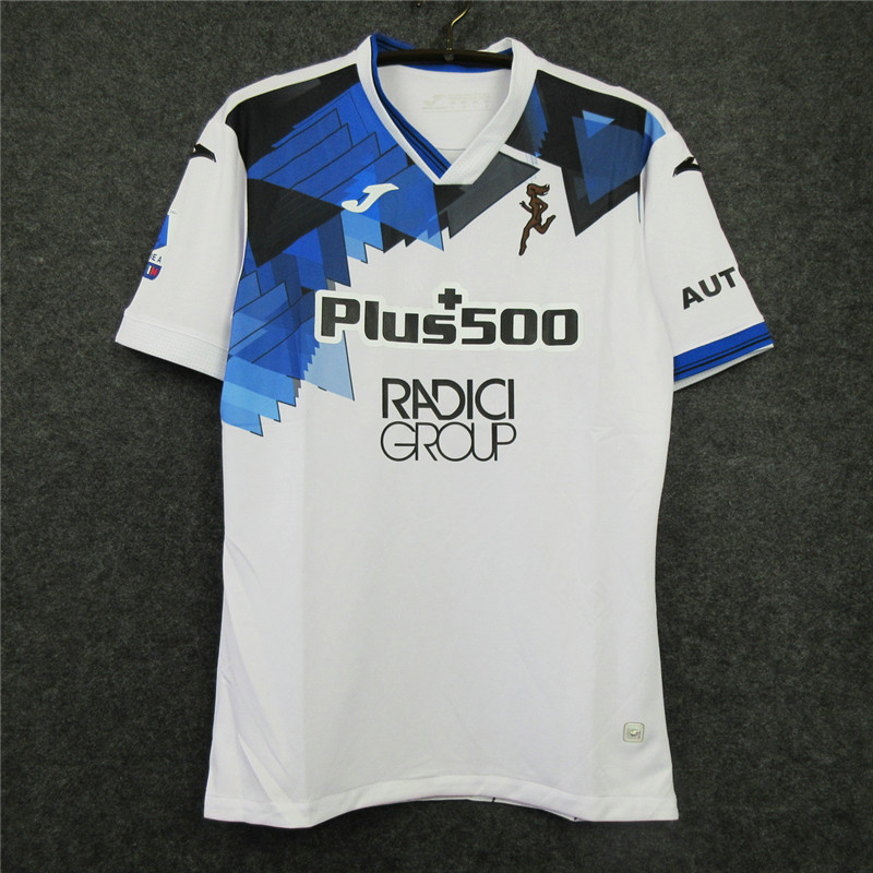 20-21 Atalanta-BC Away White Soccer Shirt Jersey - Official Replica