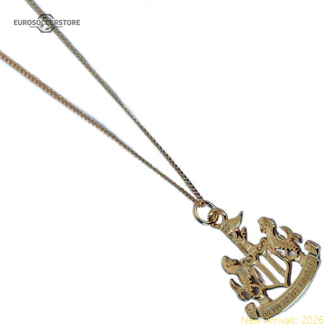 Authentic Newcastle United Fc 18ct Gold Plated On Silver Pendant